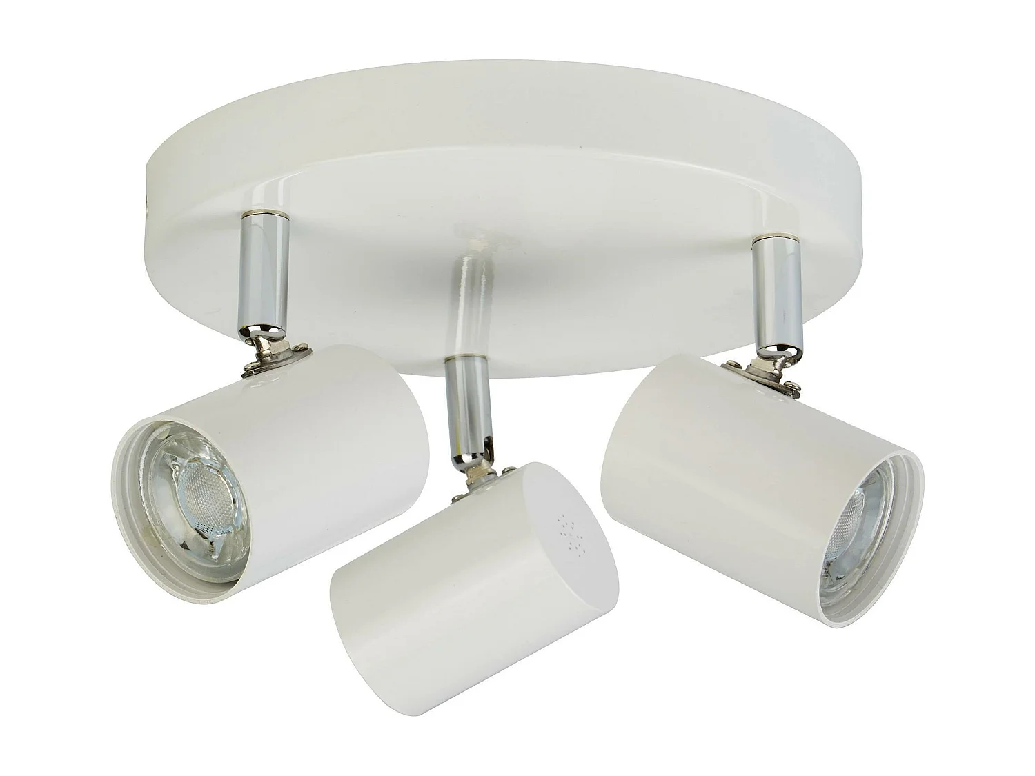 Searchlight Rollo Integrerad LED 3 Light Spotlight Vit