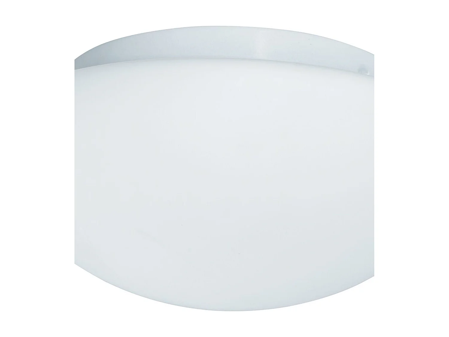 Searchlight 1 ljus badrumslampa fr inflld tak, rund vit med opalglas IP44, E27