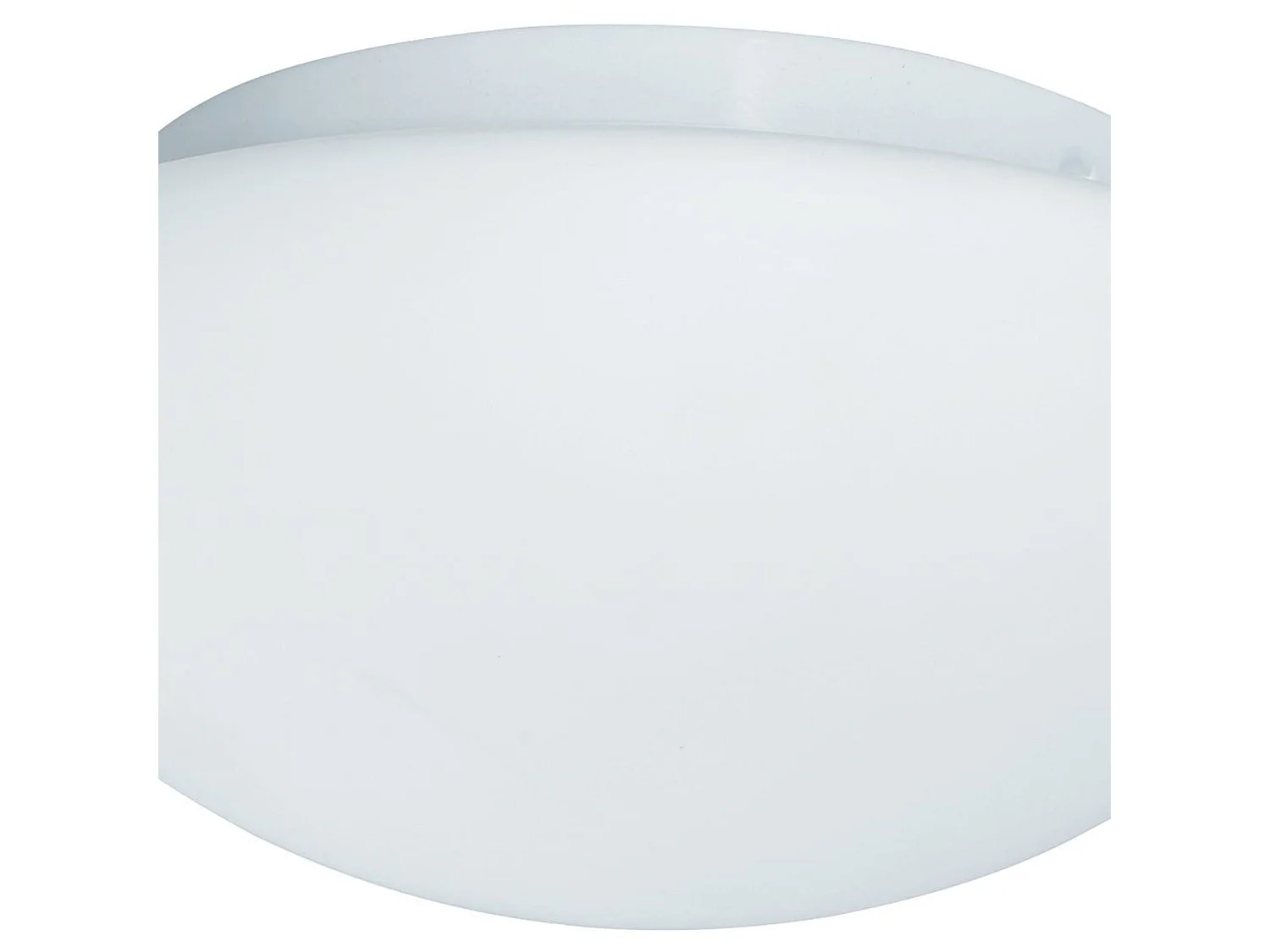 Searchlight Bathroom Flush - Plafoniera da incasso a 1 luce da bagno rotonda bianca con vetro opalino IP44, E27