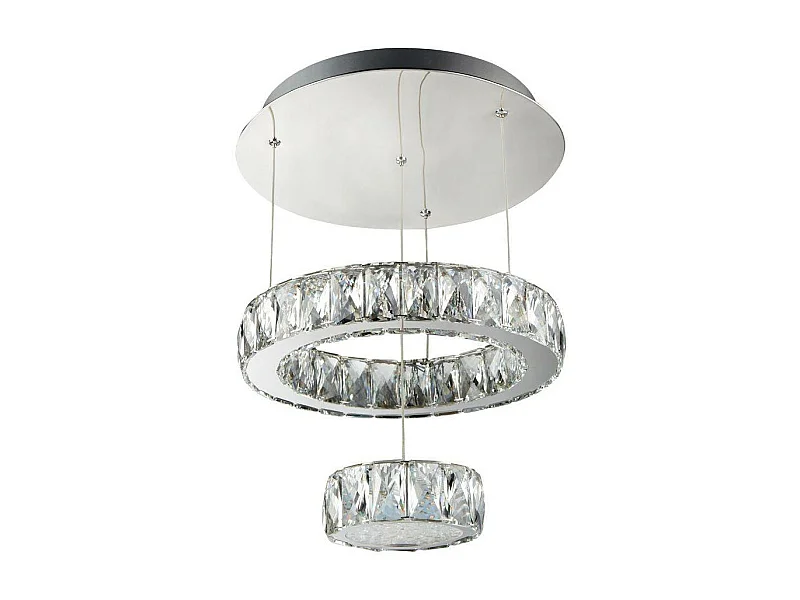 Searchlight Clover Integrerad LED-tak Semi Flush Light Krom