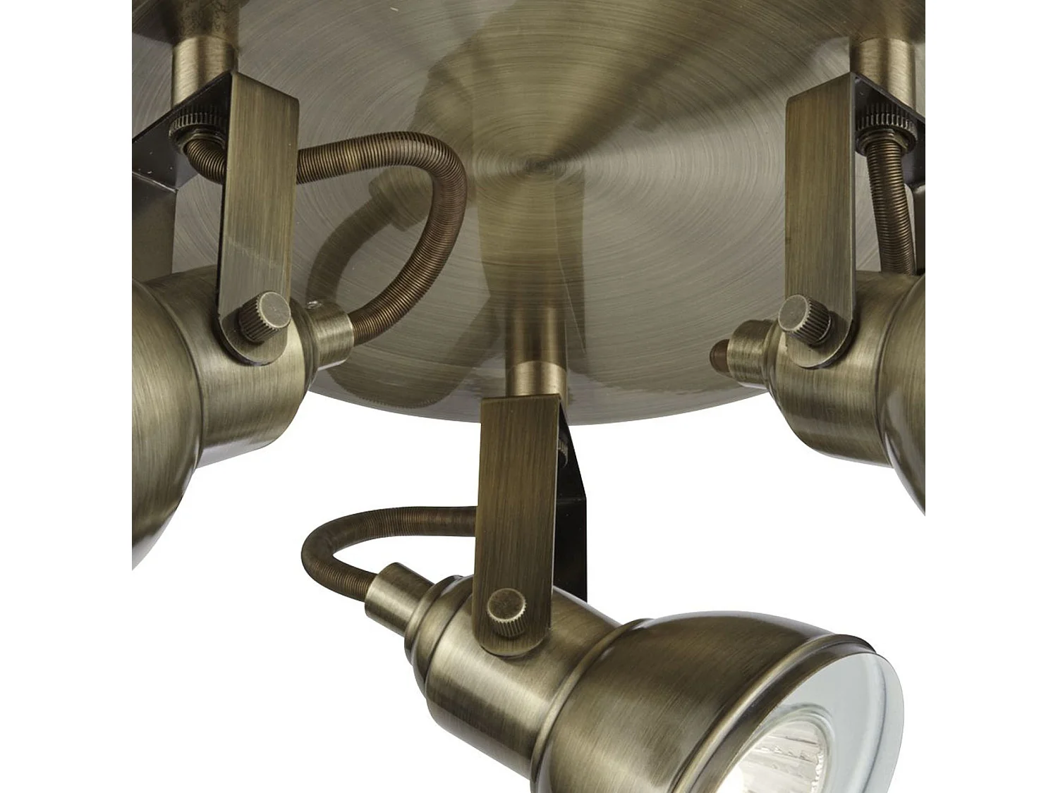 Searchlight Focus 3 ljus justerbar takspotlight antik mssing, GU10