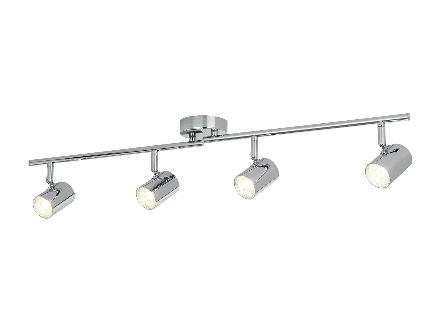Searchlicht Rollo - Integrierte LED 4 licht Strahler Bar Chrom