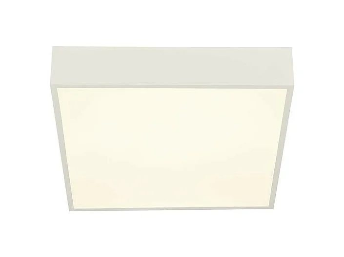 Searchlight Zeus Plafoniera da bagno quadrata a 1 luce, bianca IP44 3000K