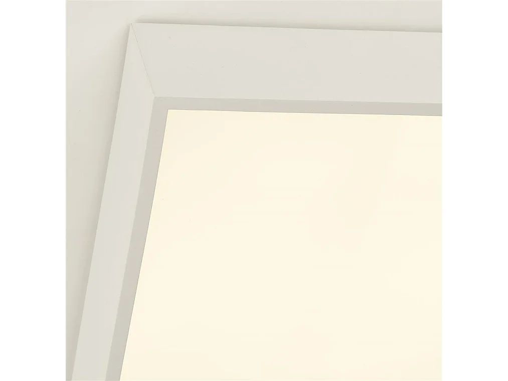 Searchlight Zeus Plafonnier salle de bain carré 1 lumière, blanc IP44 3000K