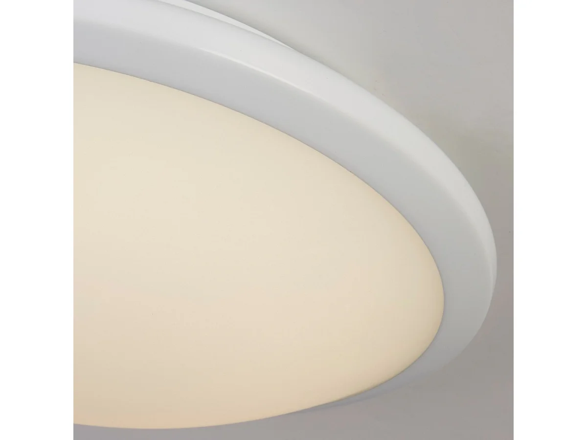 Searchlight Knutsford Blanco empotrado, vidrio esmerilado