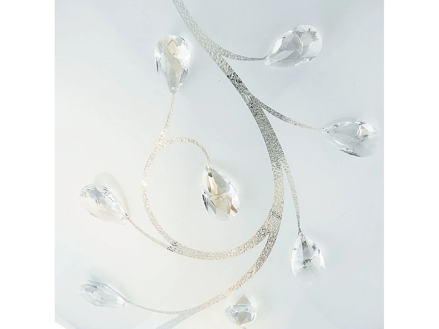 Searchlight 1 Ljus Liten Taklampa Krom, Kristallglas, E27