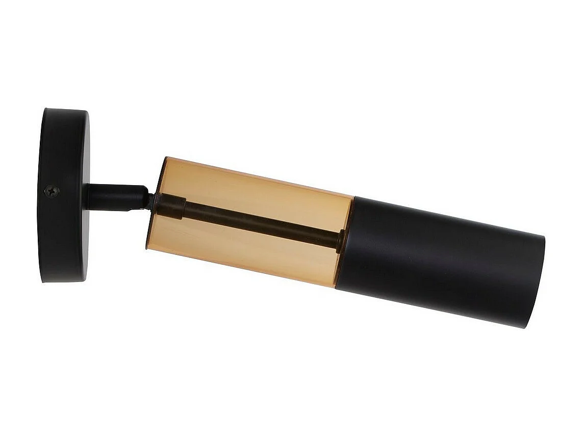 Searchlight Merrygold Applique murale noire, acrylique ambre