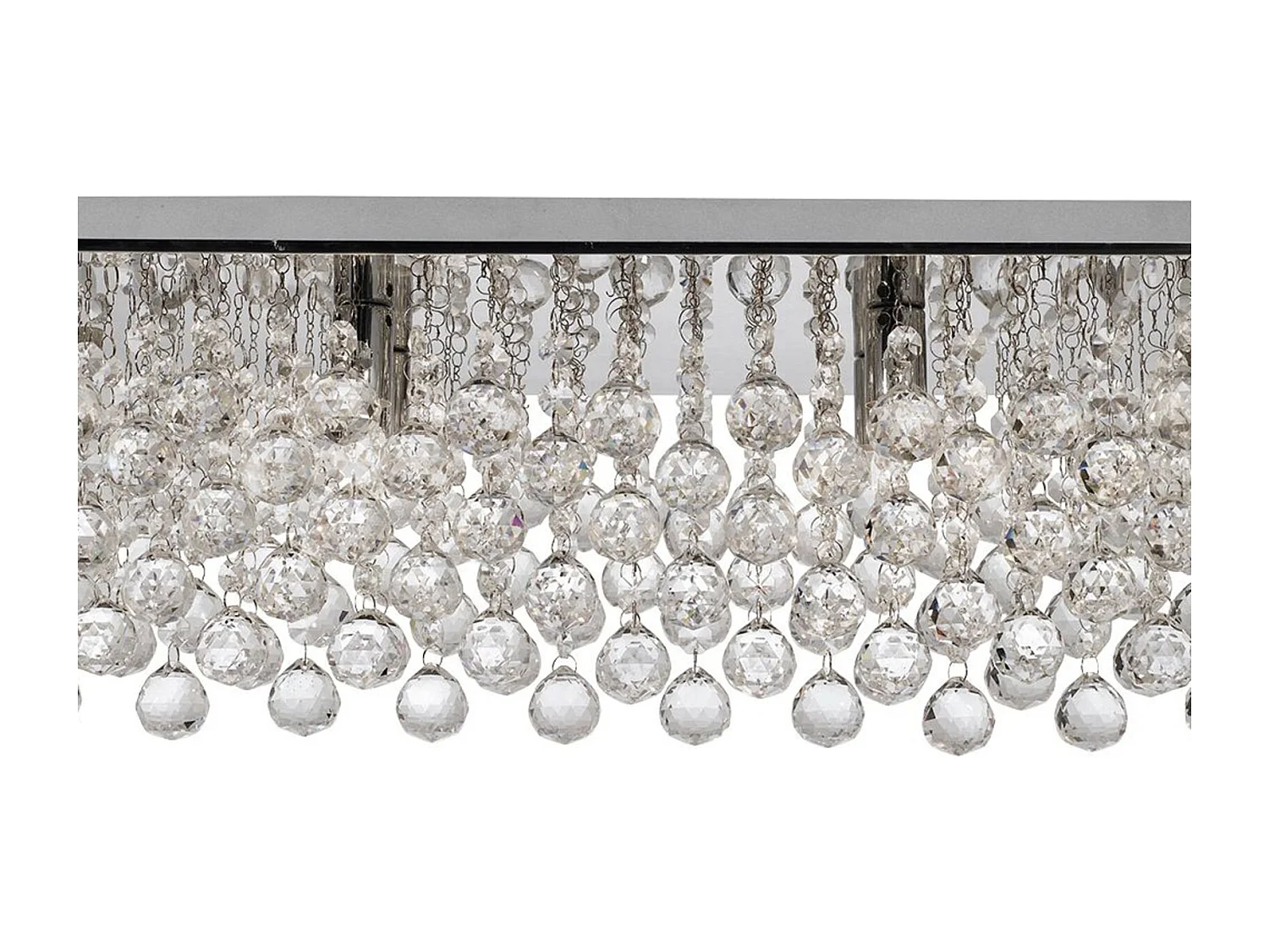 Searchlight Hanna Plafonnier à 8 ampoules au fini chrome avec décoration en cristal, G9