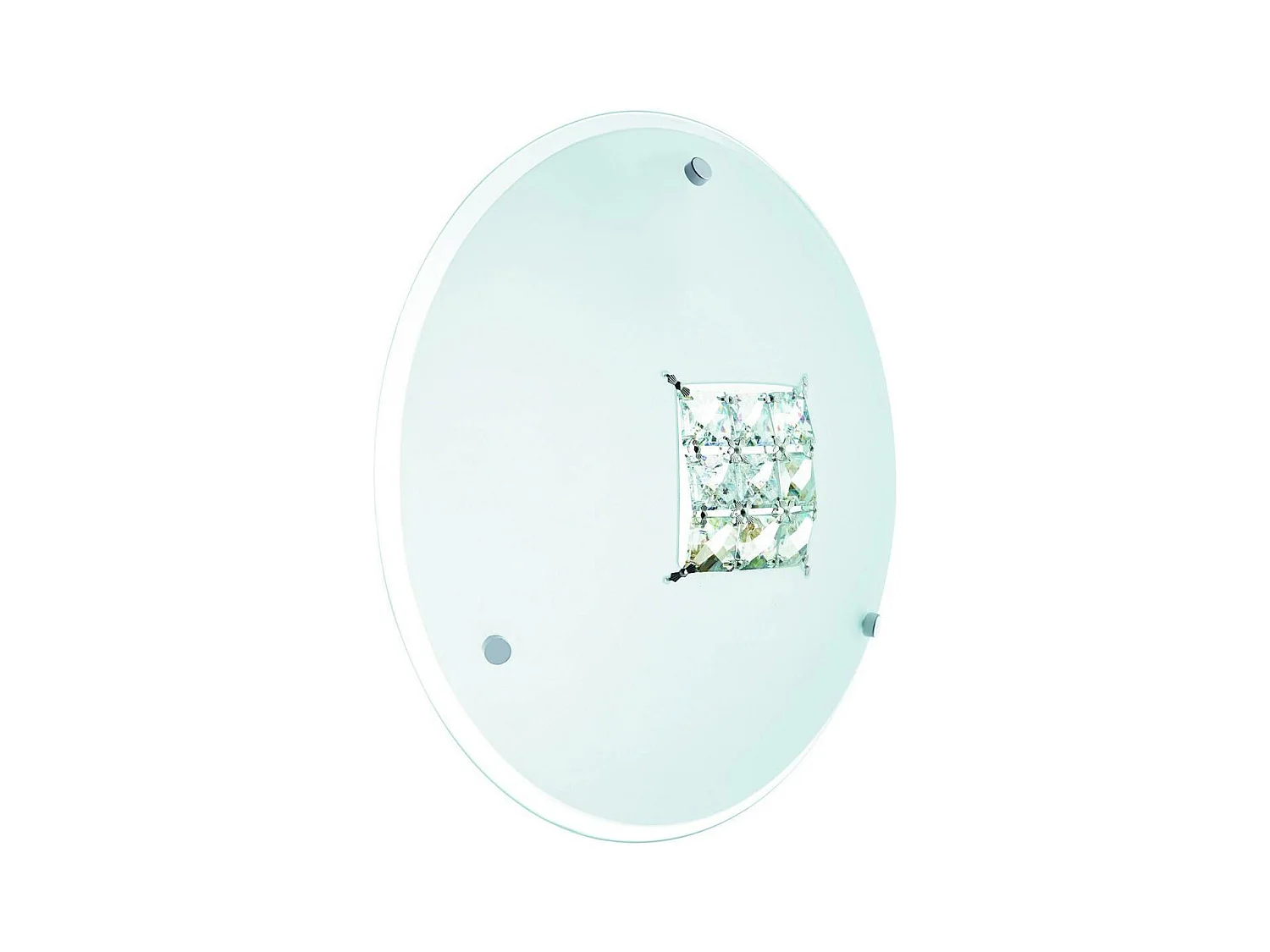 Searchlicht Flush - 1 licht Flush Deckenleuchte Kristall mit Glaskristallen, E27