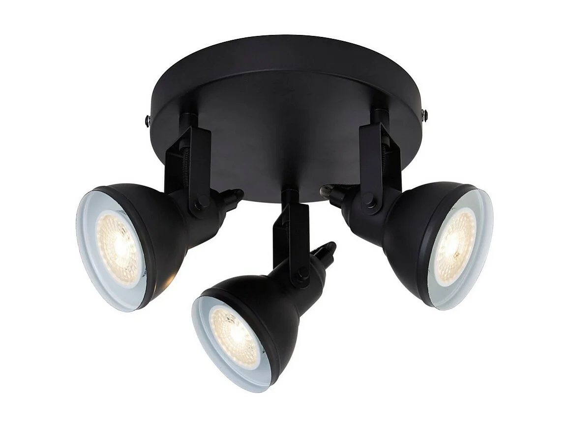 Searchlight 3 Light Spotlight Disk - Svart