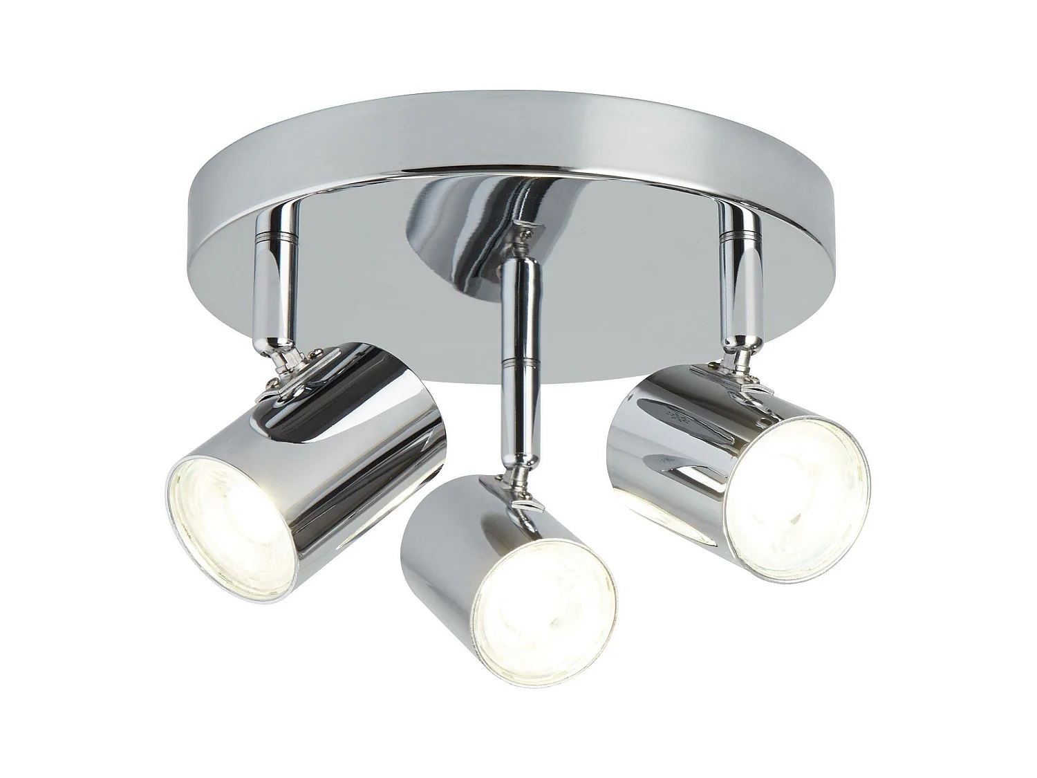 Searchlicht Rollo - Integrierter LED 3 licht Strahler Chrome