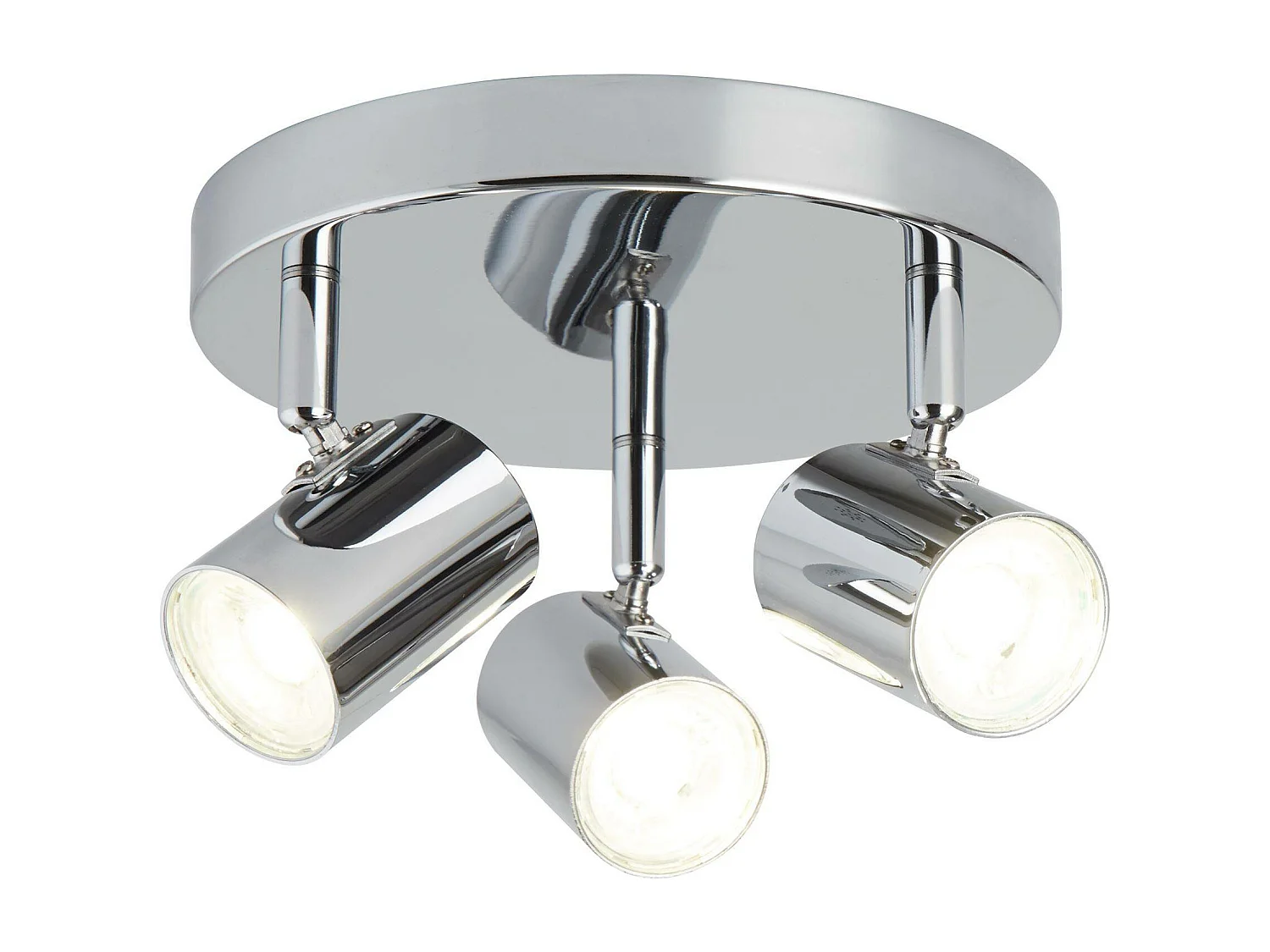 Searchlicht Rollo - Integrierter LED 3 licht Strahler Chrome