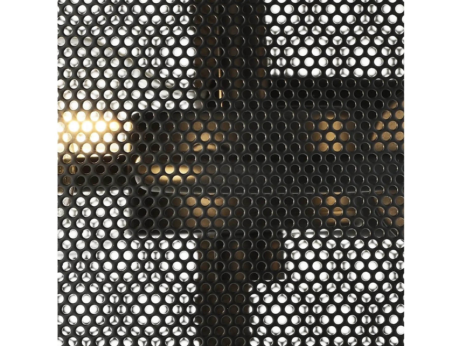 Searchlicht Fishnet - 3 licht Flush Deckenleuchte Mesh Matt Black, E27