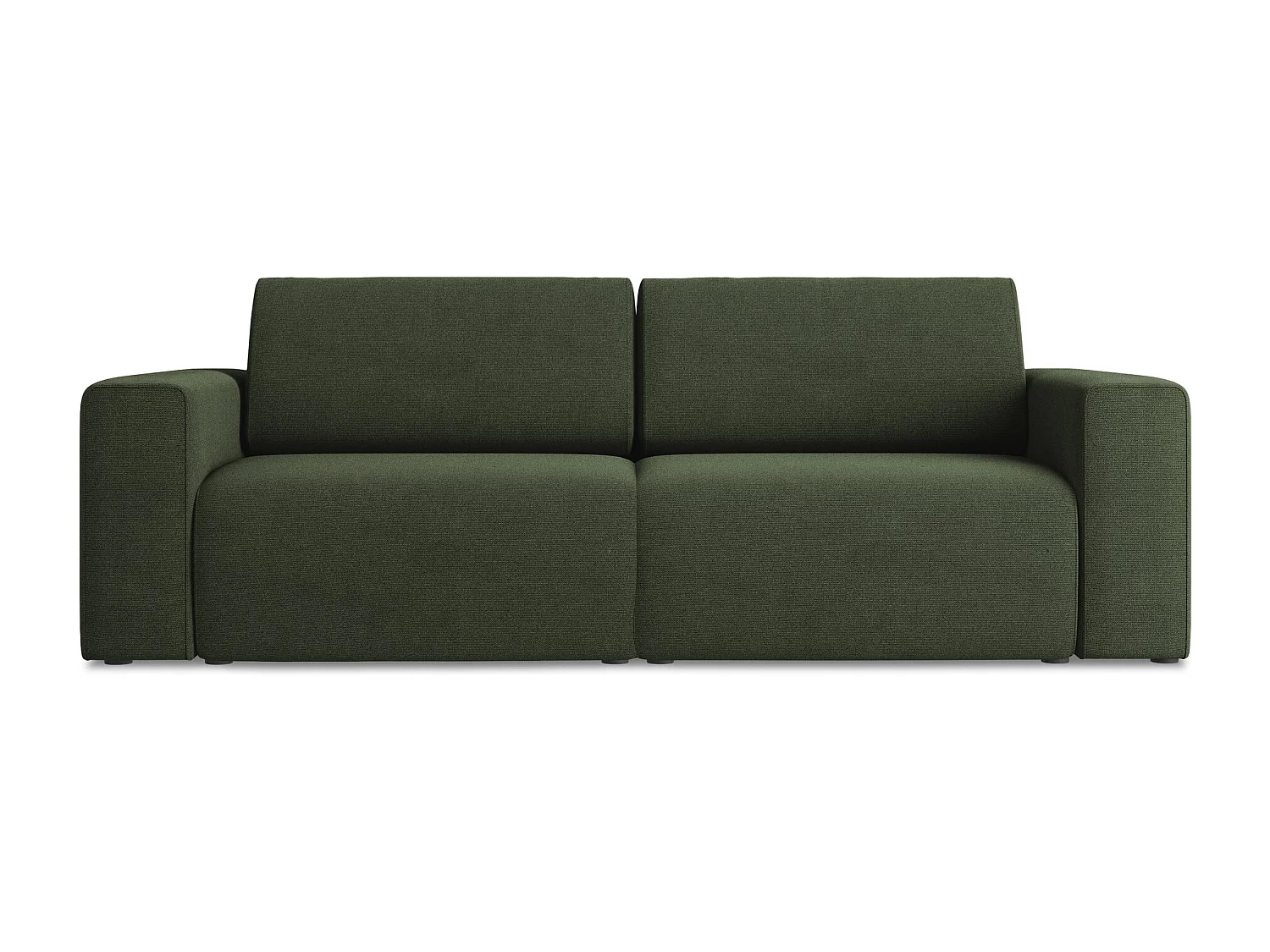 Canapé modulable 3 places en Strukturstoff - olive - KALEA