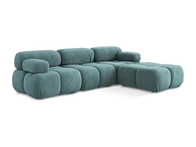 Modulares Ecksofa Beidseitig - Reversibel - Chenille - Jeans - LOKUA