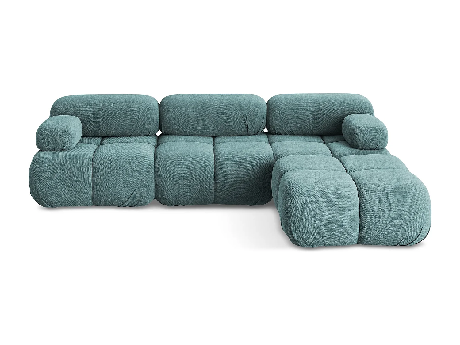 Modulares Ecksofa Beidseitig - Reversibel - Chenille - Jeans - LOKUA