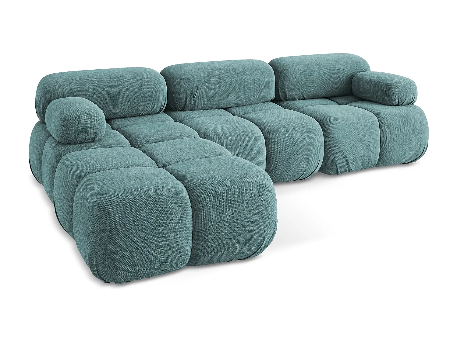 Modulares Ecksofa Beidseitig - Reversibel - Chenille - Jeans - LOKUA