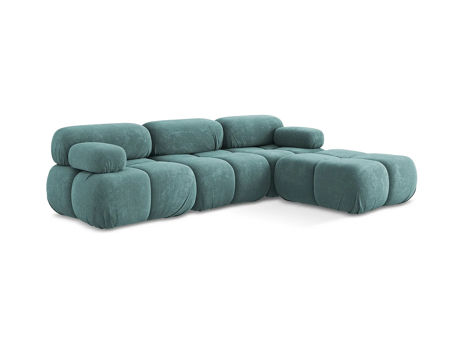 Modulares Ecksofa Beidseitig - Reversibel - Chenille - Jeans - LOKUA
