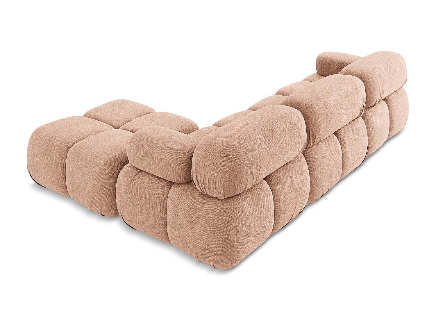 Modulares Ecksofa Beidseitig - Reversibel - Chenille - Pfirsich - LOKUA