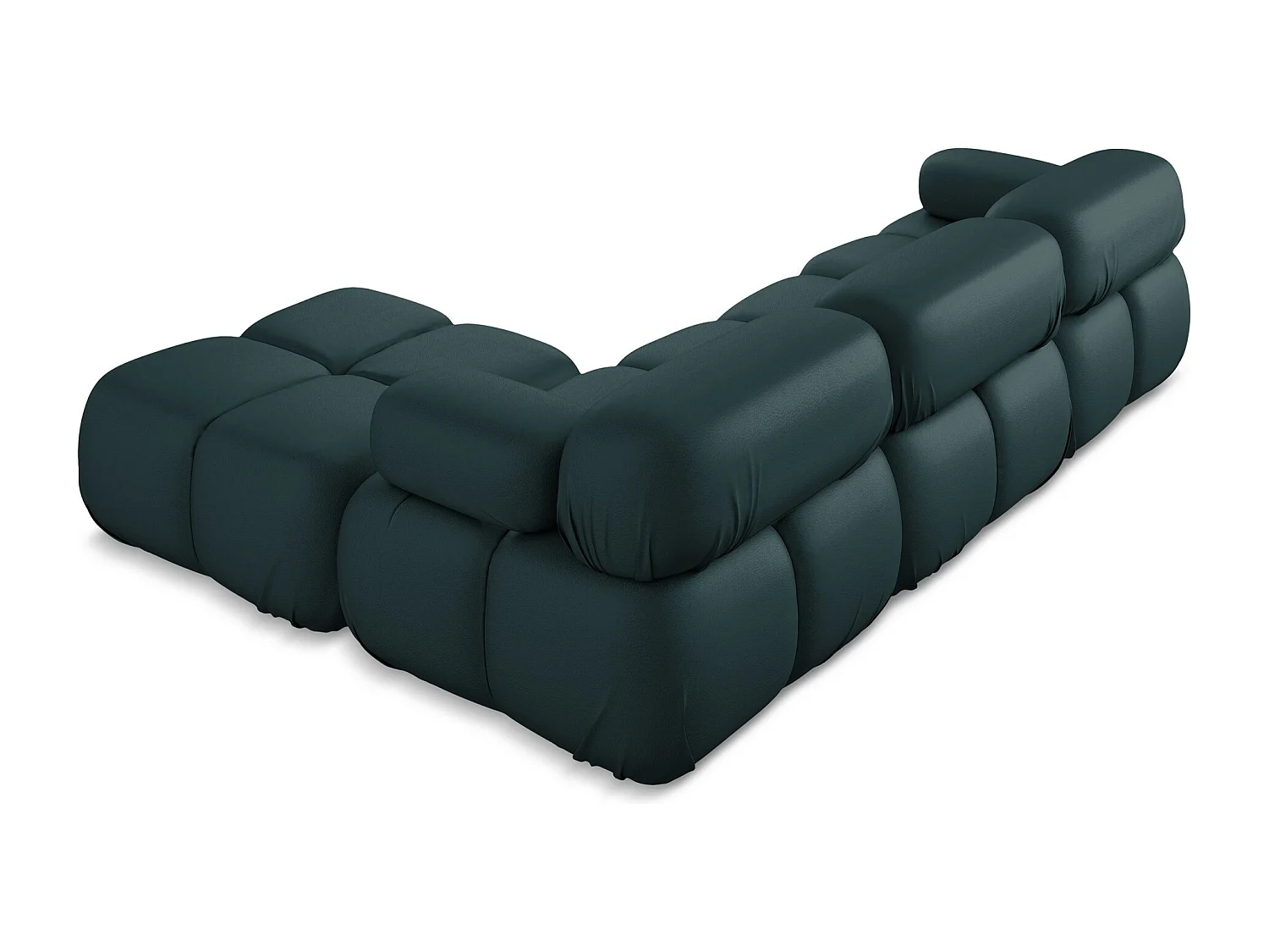 Canapé d'angle modulaire reversible en Cuir artificiel - marin - LOKUA