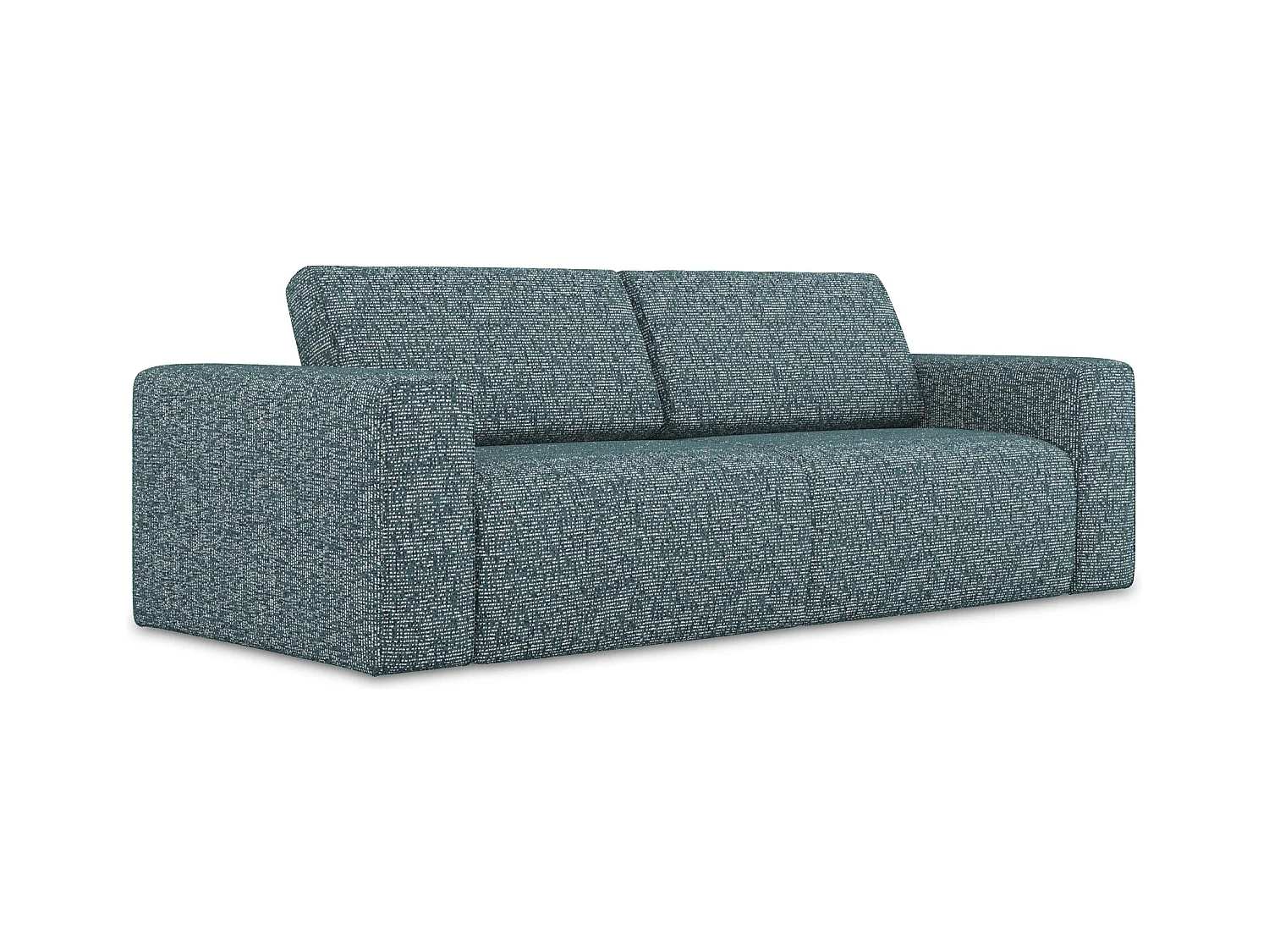 Canapé modulable 3 places en Strukturstoff - jeans - KALEA