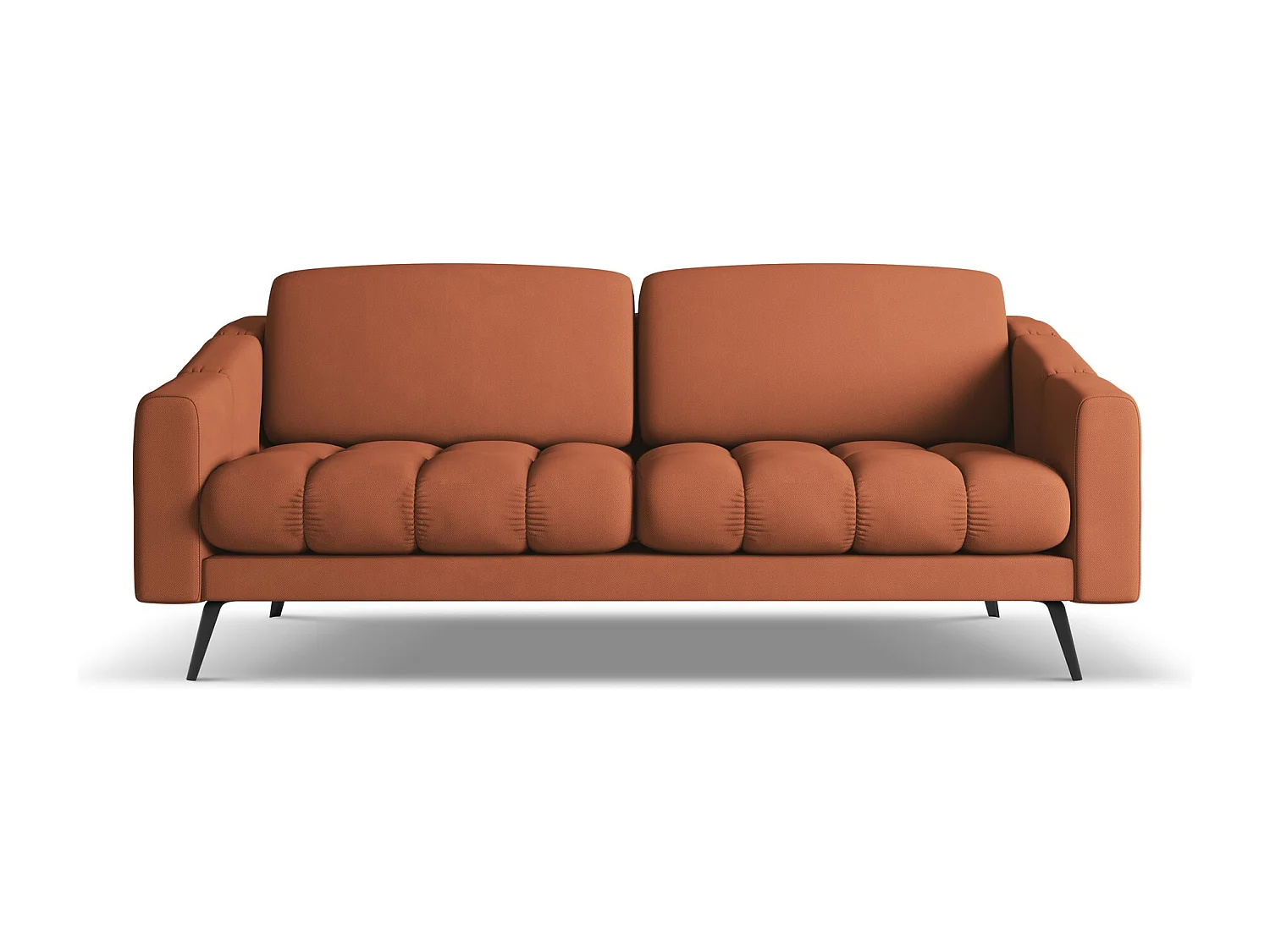 Canapé 3 places en Chenille - terre cuite - NALU