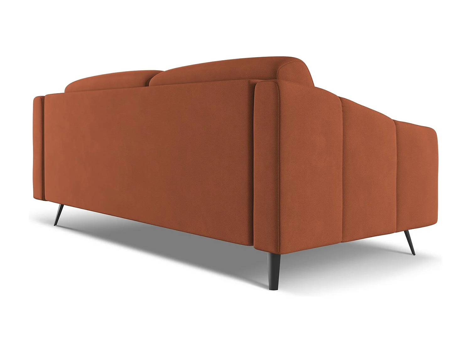 Canapé 3 places en Chenille - terre cuite - NALU