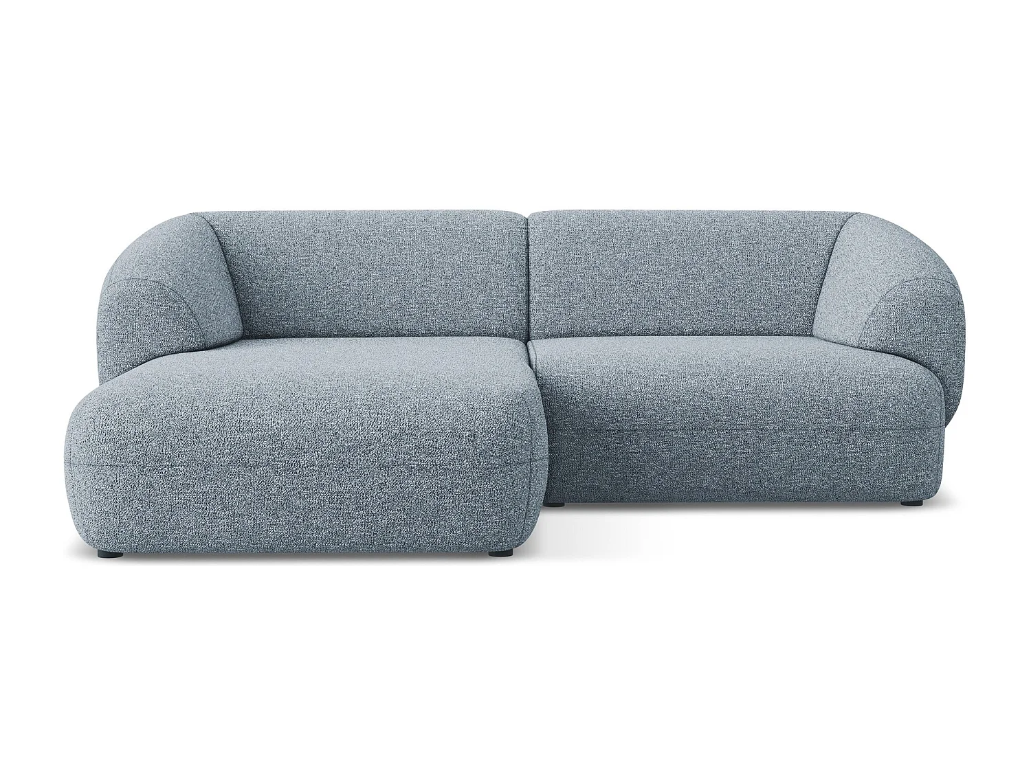 Modulaire hoekbank links van jeans textuurstof - MOANA