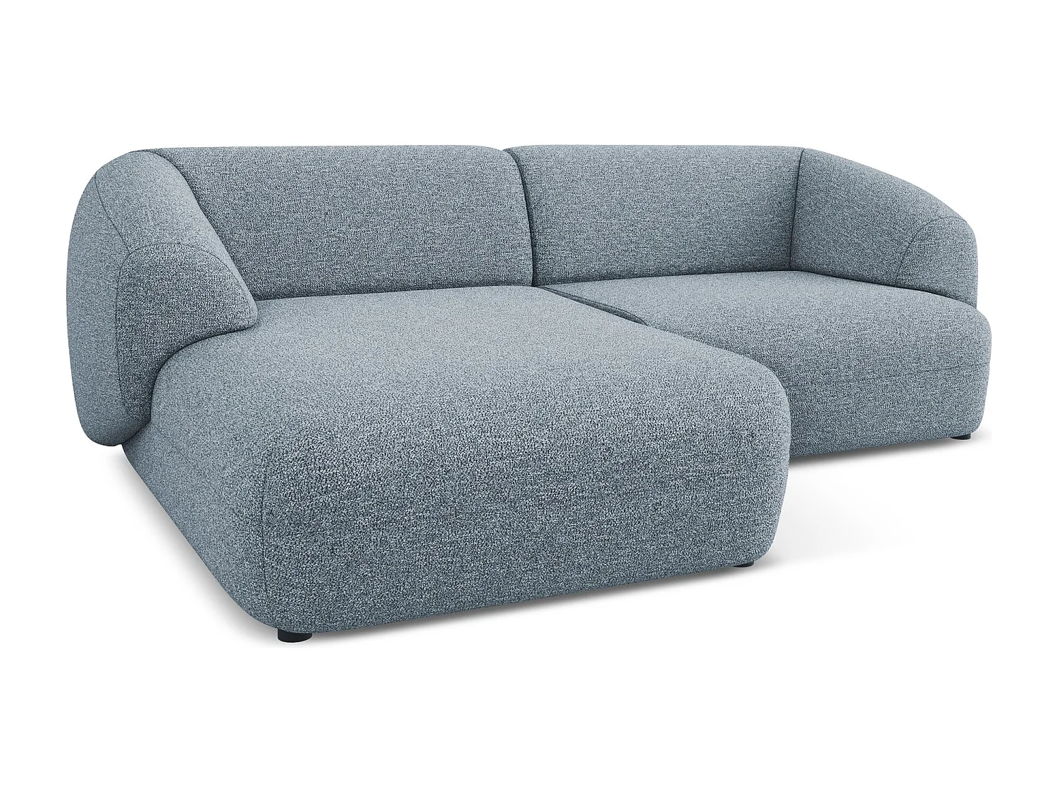 Modulaire hoekbank links van jeans textuurstof - MOANA