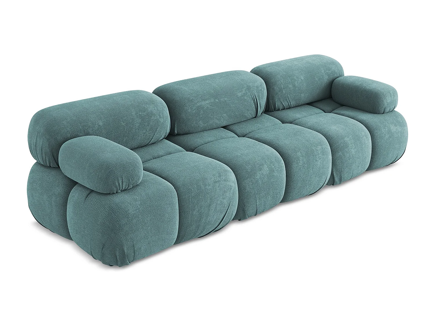 Canapé modulable 3 places en Chenille - jeans - LOKUA