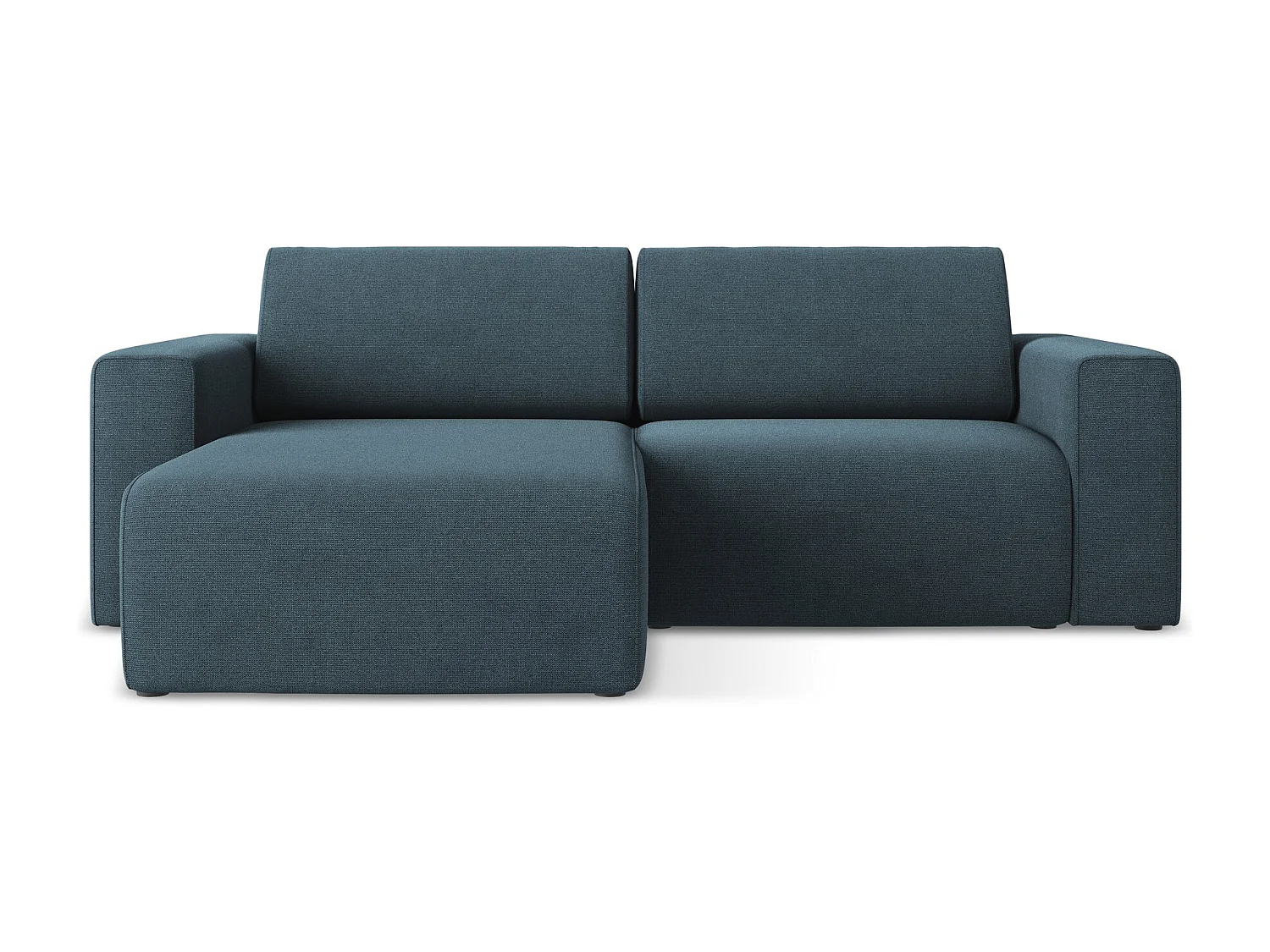 Canapé modulable d’angle S gauche - en Strukturstoff - jeans - KALEA