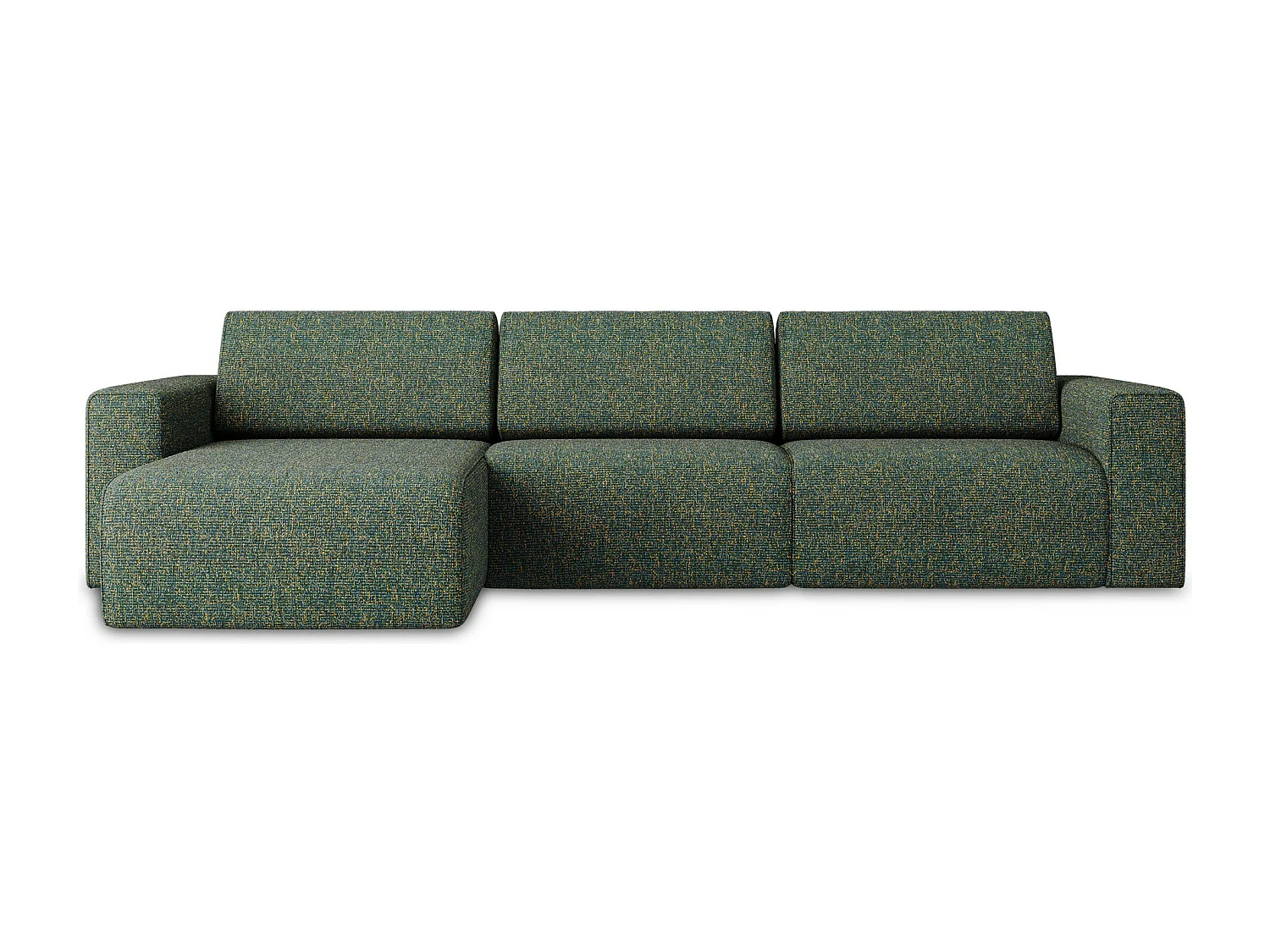 Modulaire hoekbank M links van groente textuurstof - KALEA