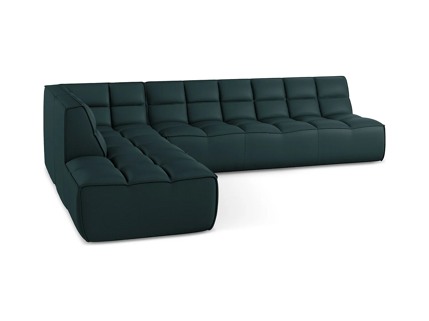 Modulaire hoekbank rechts van marinier kunstleer - KALAI