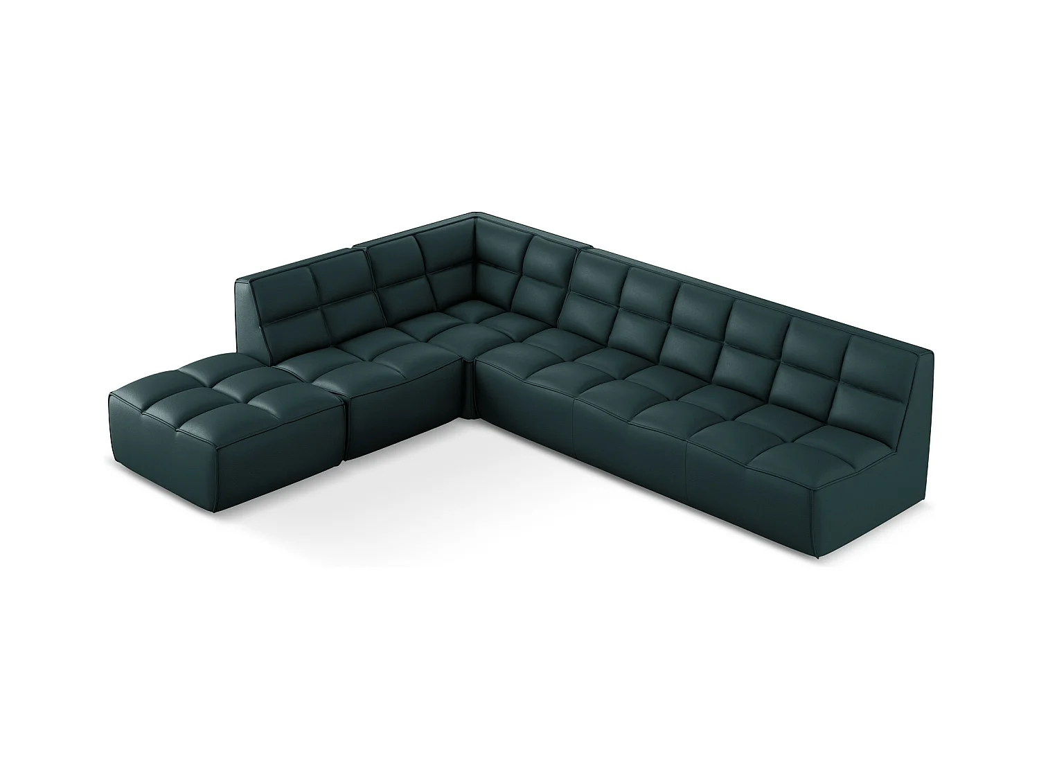 Modulaire hoekbank rechts van marinier kunstleer - KALAI