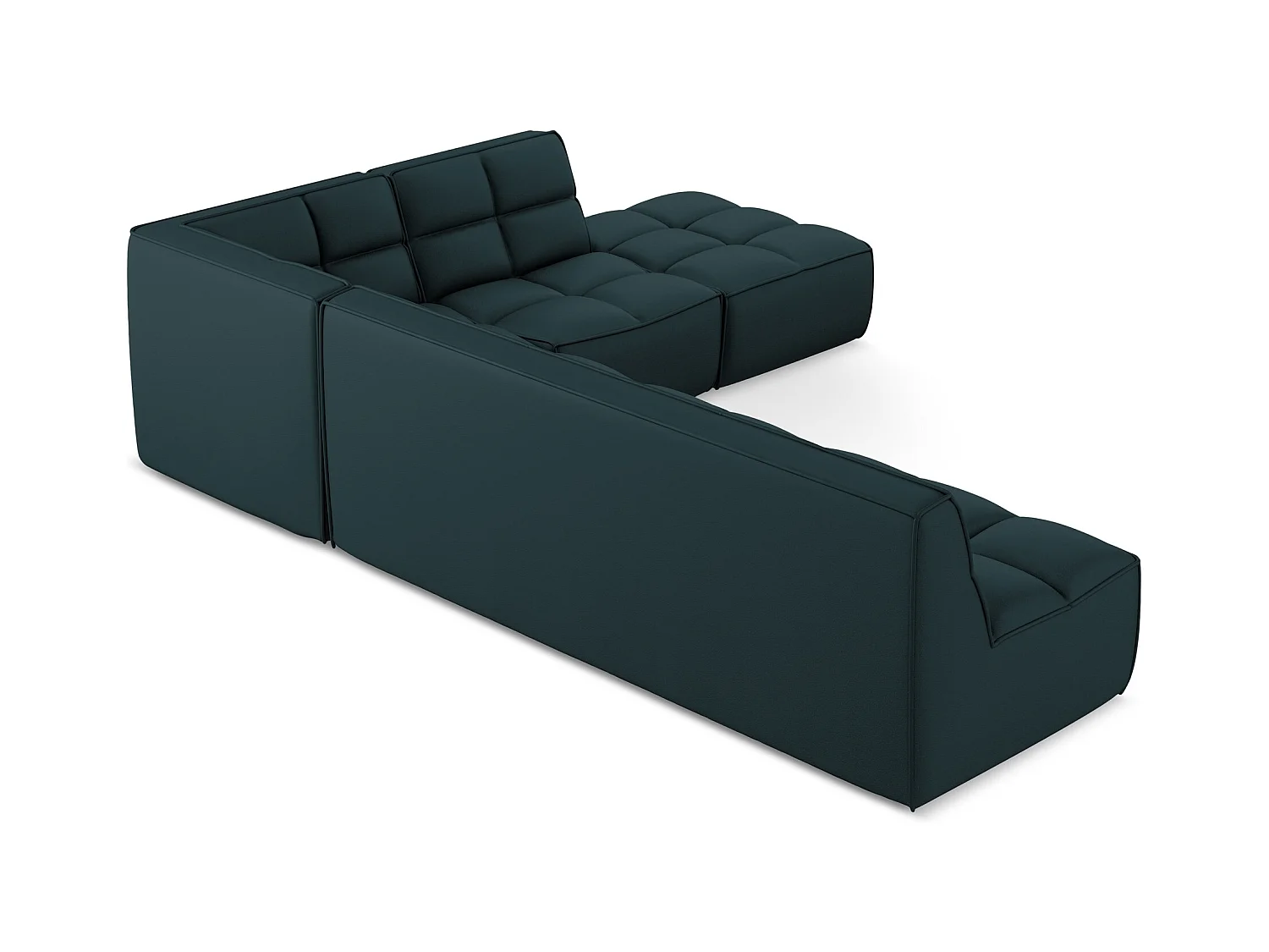 Modulaire hoekbank rechts van marinier kunstleer - KALAI