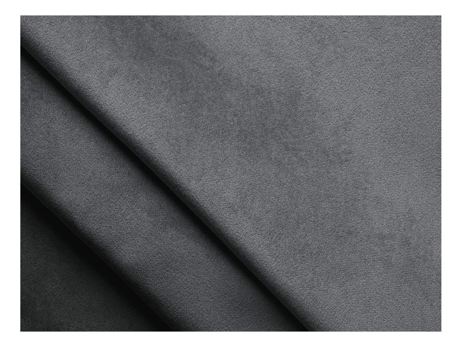 Canapé d'angle modulaire gauche en Samt - acier - LOKUA