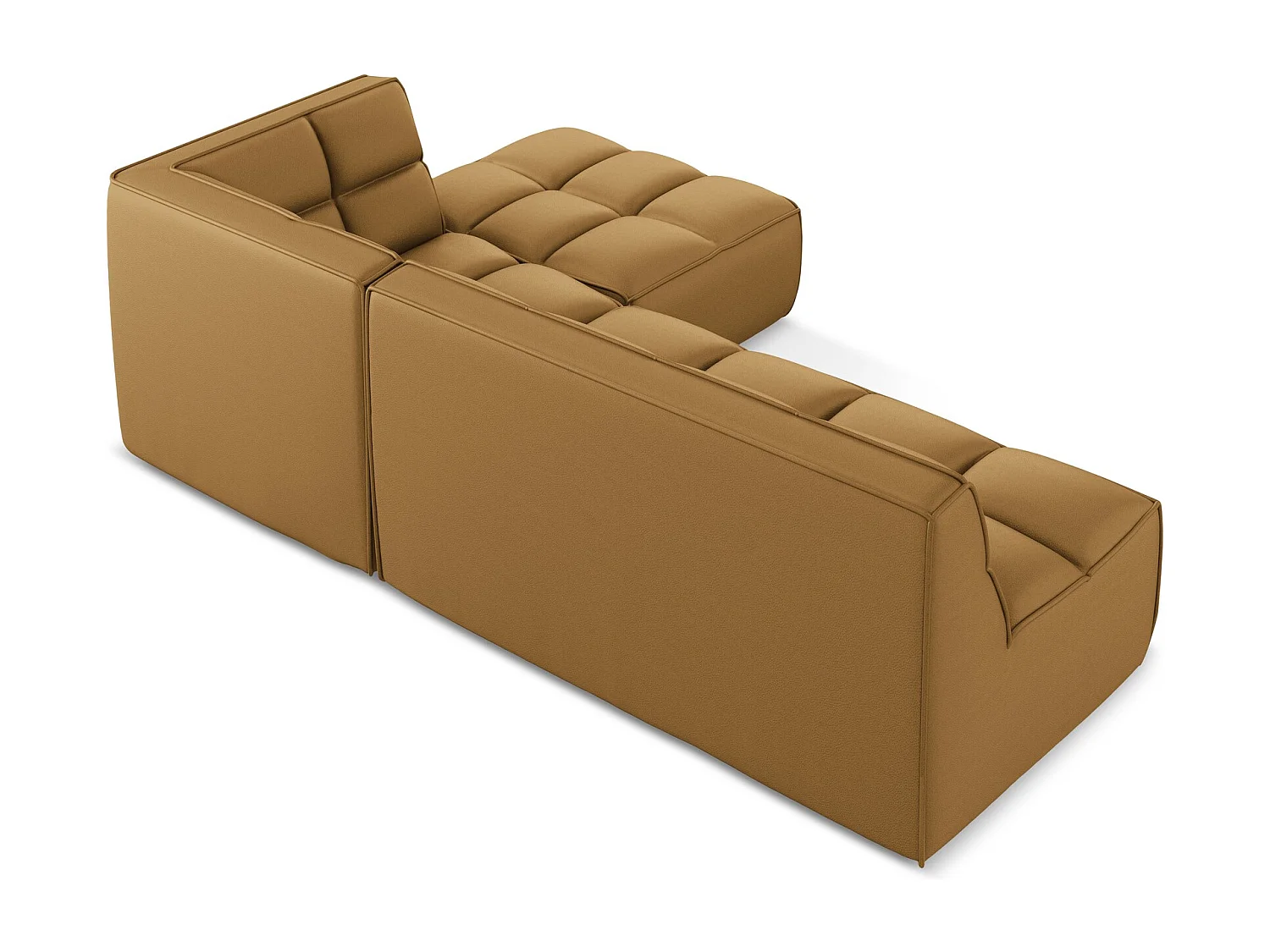 Canapé d'angle modulaire M reversible en Cuir artificiel - carmel - KALAI