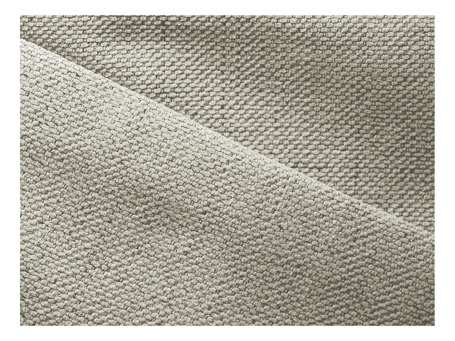 Modulares Wohnlandschaft - / - Strukturstoff - Hell beige - KALEA