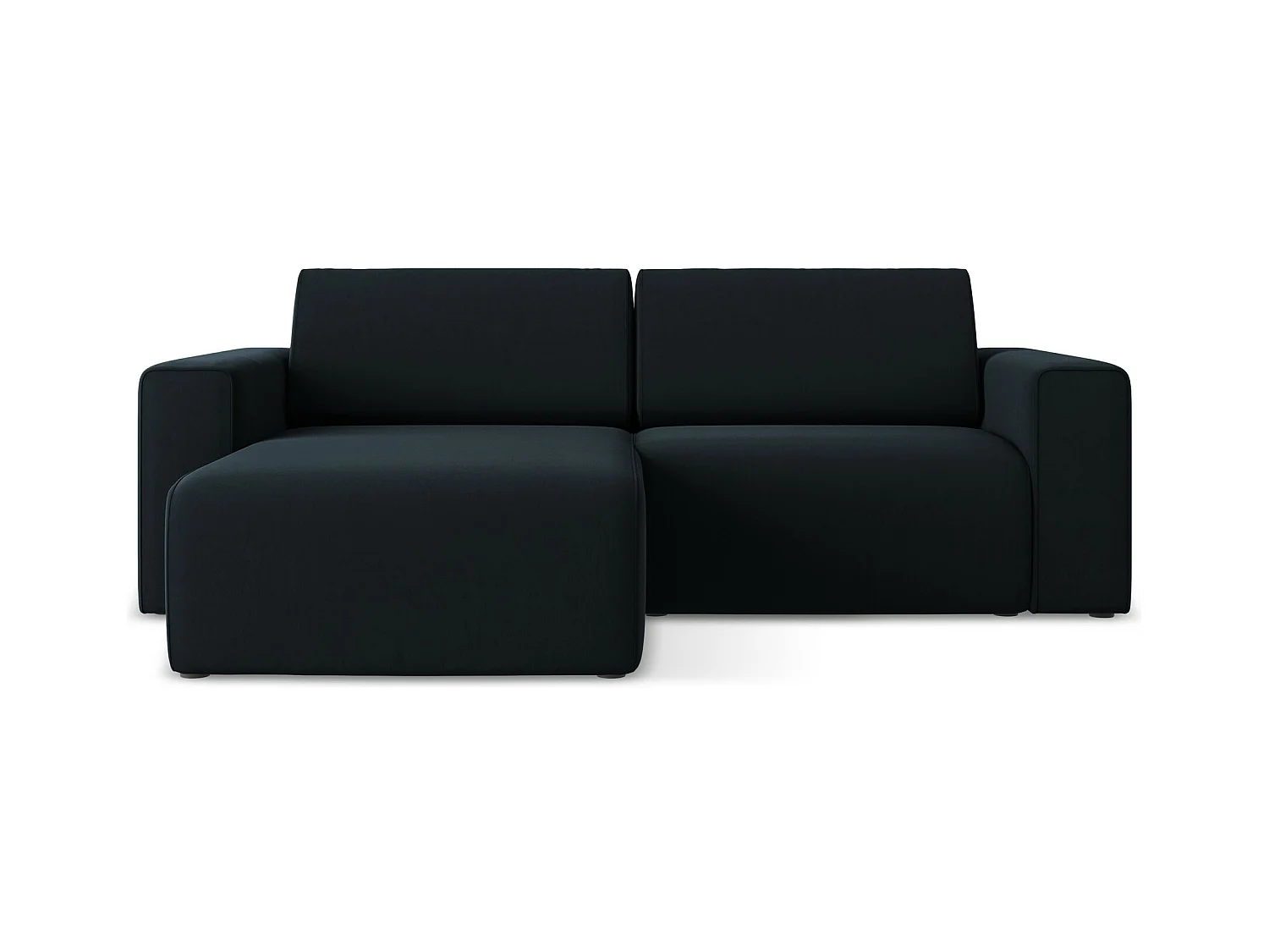 Canapé modulable d’angle S gauche en Samt - bleu royal - KALEA