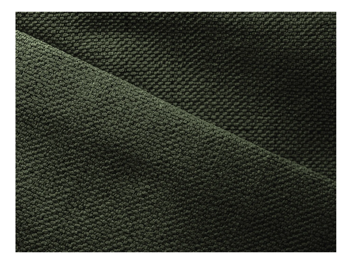 Canapé modulable d’angle M gauche en Strukturstoff - olive - KALEA