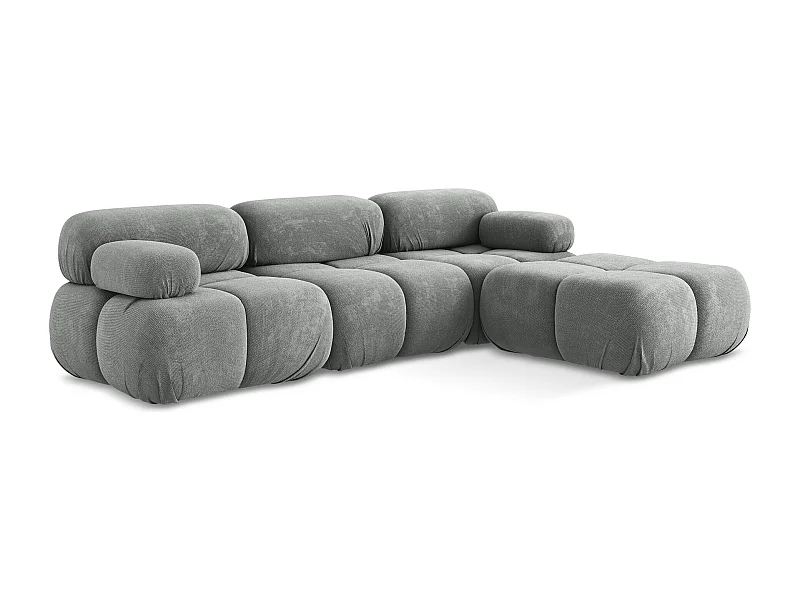 Modulares Ecksofa Beidseitig - Reversibel - Chenille - Grau - LOKUA