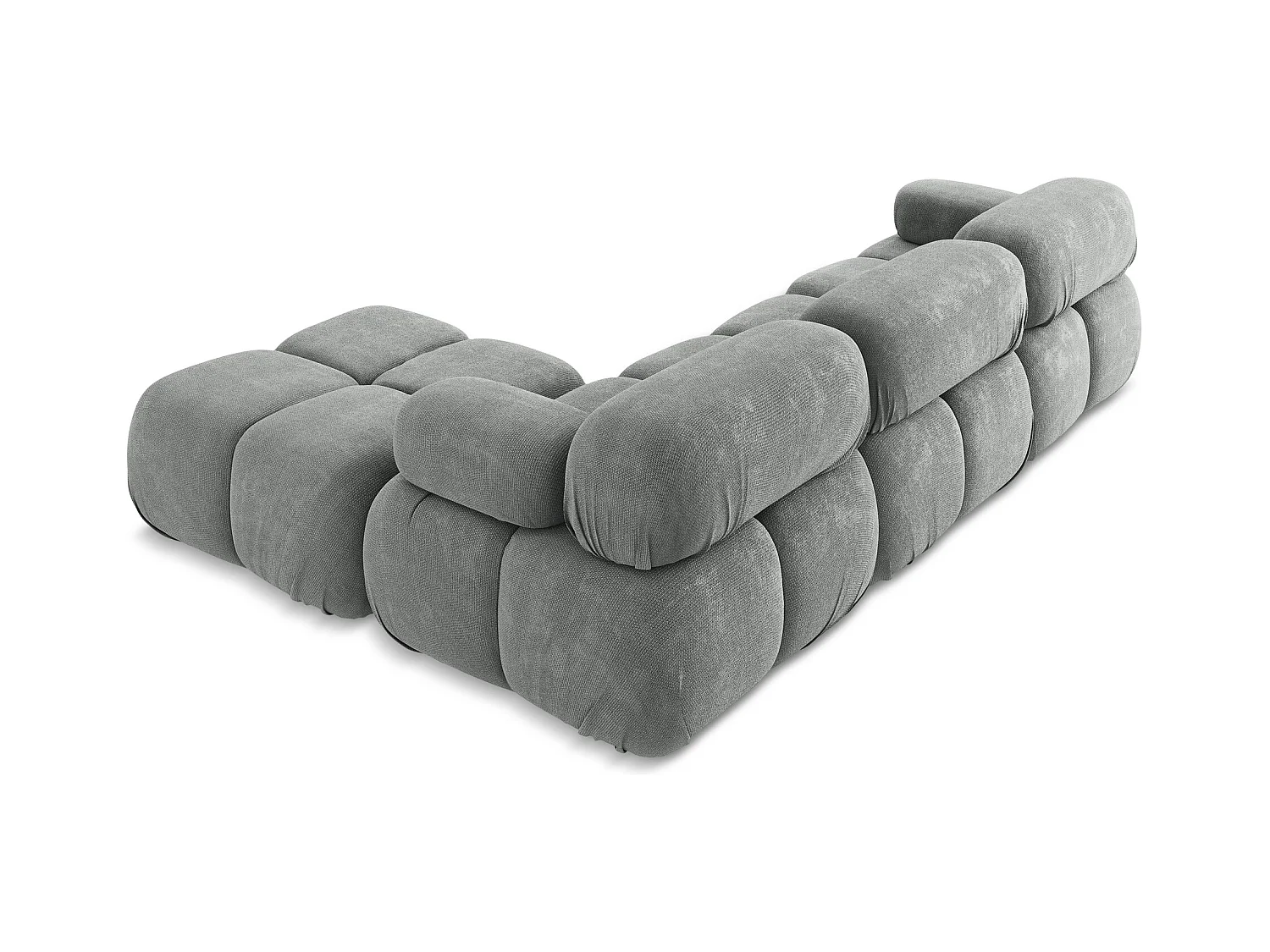 Modulares Ecksofa Beidseitig - Reversibel - Chenille - Grau - LOKUA
