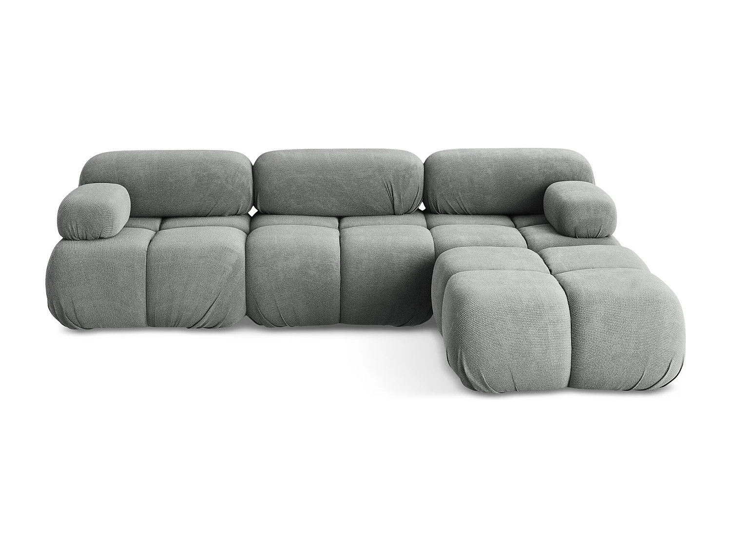 Modulares Ecksofa Beidseitig - Reversibel - Chenille - Grau - LOKUA