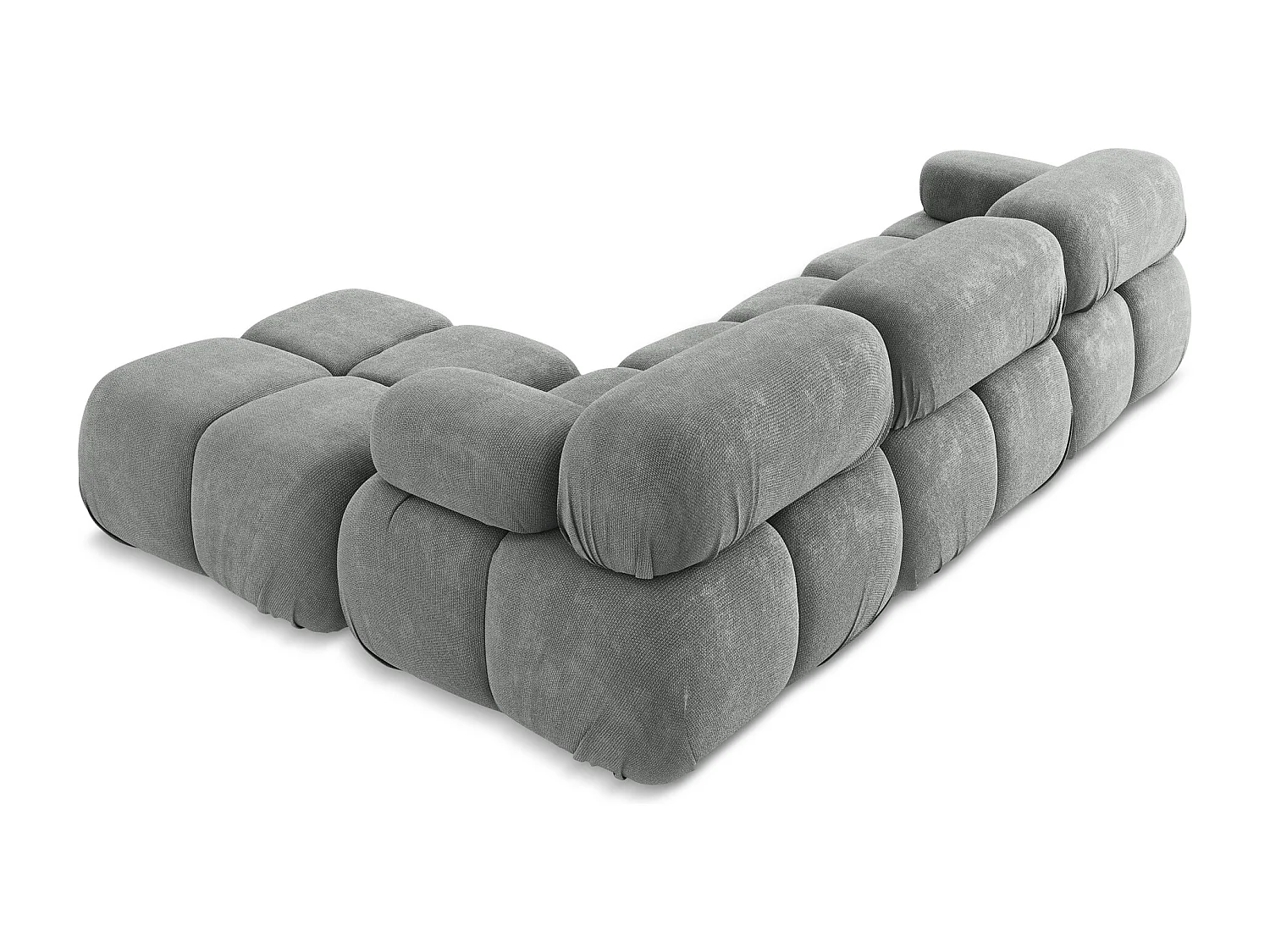 Modulares Ecksofa Beidseitig - Reversibel - Chenille - Grau - LOKUA