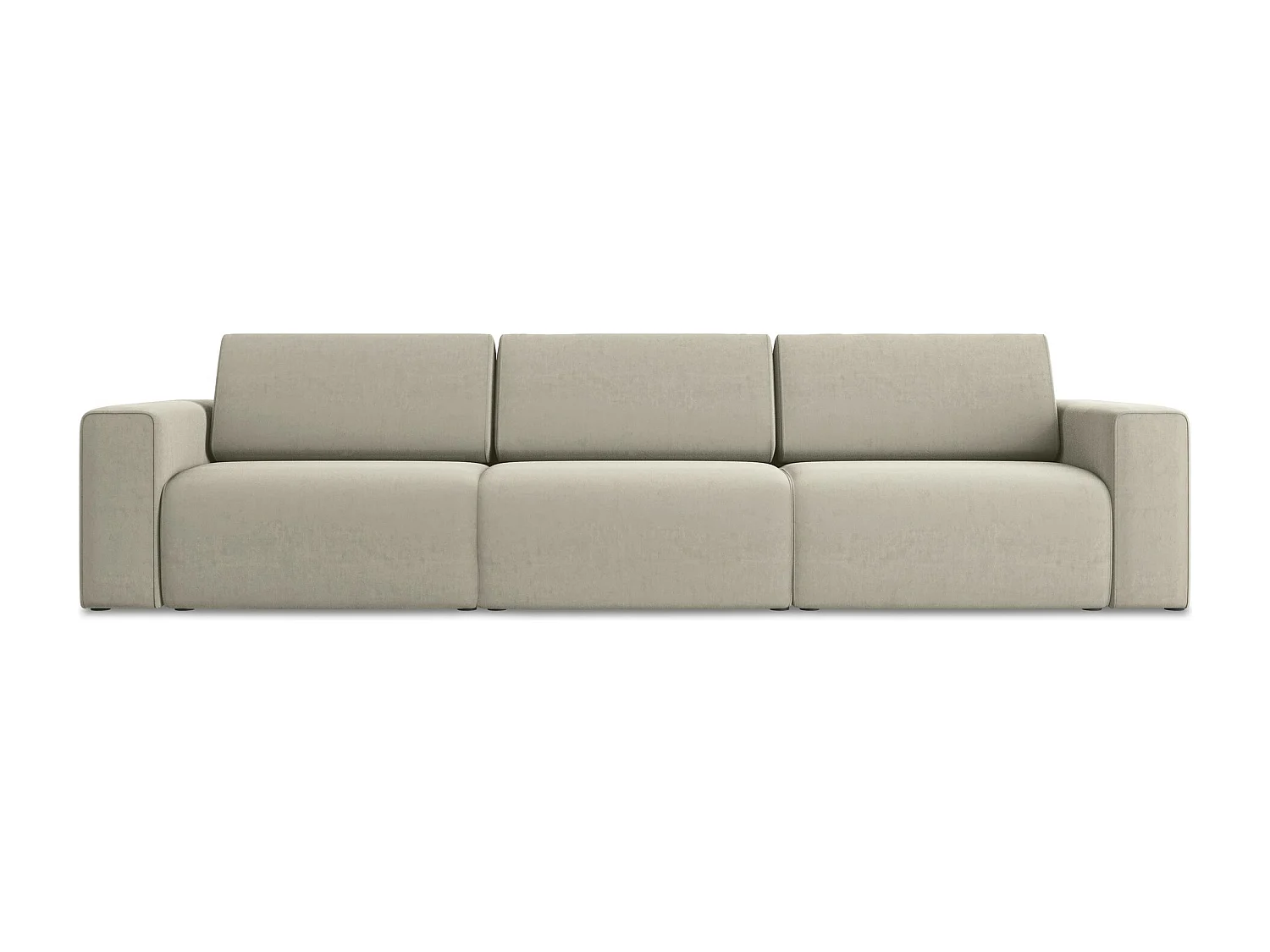 Vierzits modulaire bank van parel velours - KALEA