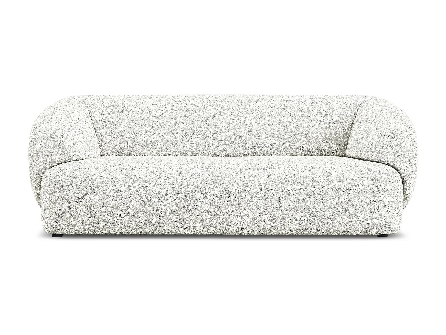 Canapé 3 places en Strukturstoff - blanc - MOANA