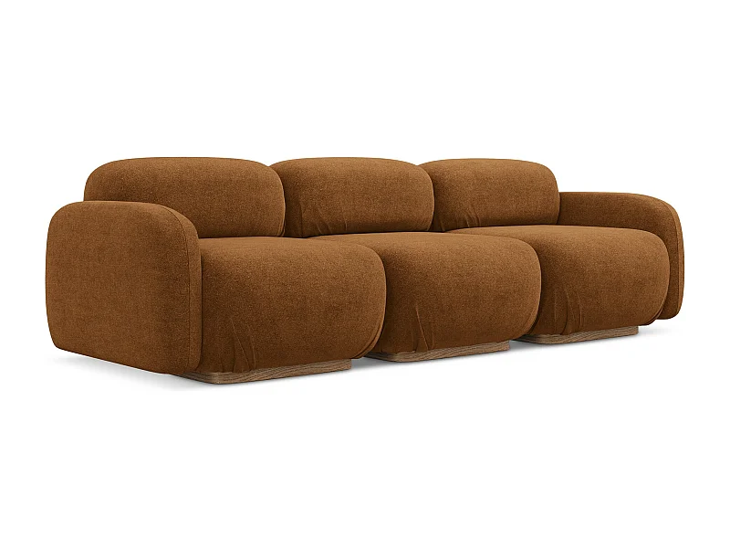 Modulares 4-Sitzer Sofa - - Bouclé - Terrakotta - AILANI
