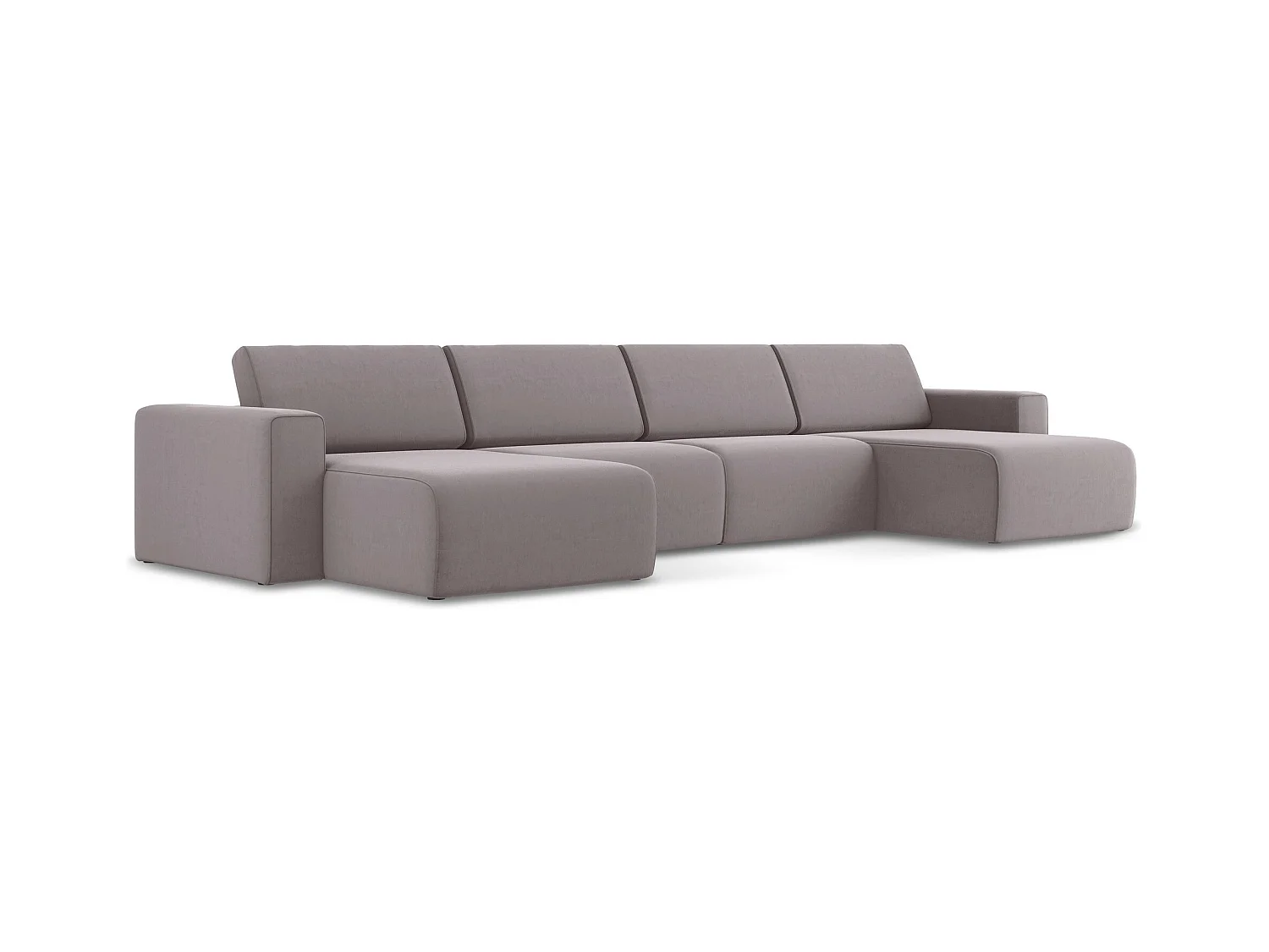 Modulares Wohnlandschaft - / - Samt - Lavendel - KALEA