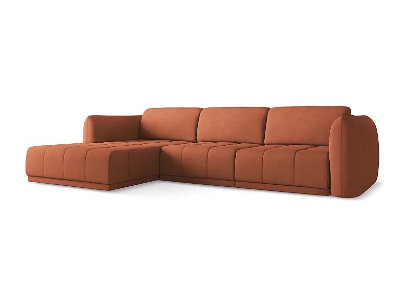 Ecksofa Links - Links - Chenille - Terrakotta - HOKU