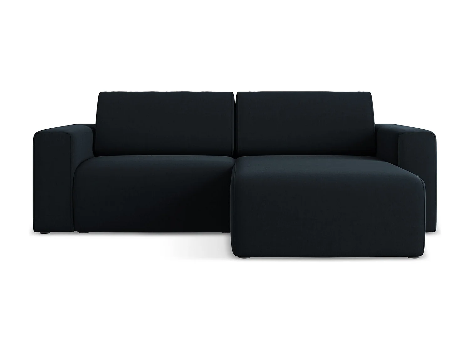 Modulaire hoekbank rechts van koningsblauw velours - KALEA